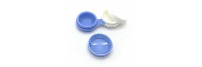 Puzdro na kontaktné šošovky modré - 2