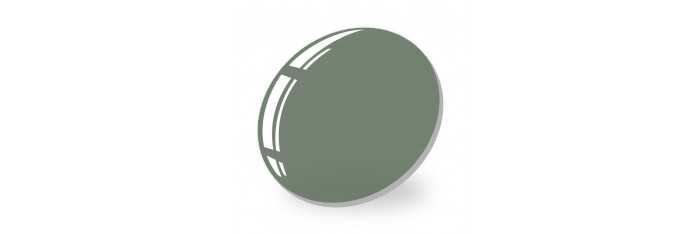 Slnečné 60% zafarbené zelené dioptrické sklo - 1