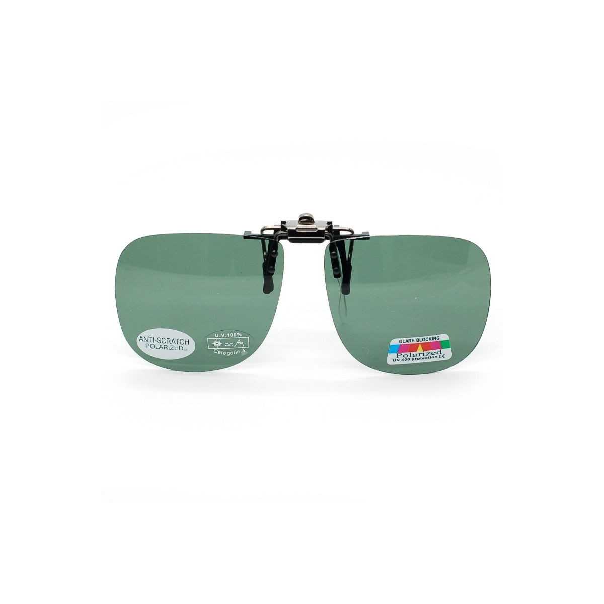 Zelený slnečný vyklápací klip na dioptrické okuliare 108-4 Relako - 1