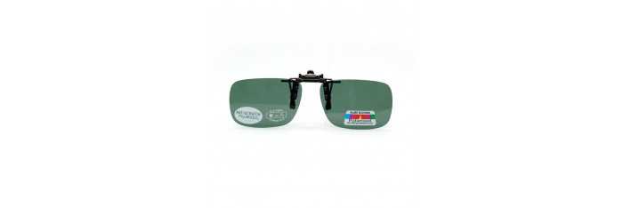 Zelený slnečný vyklápací klip na dioptrické okuliare 107-4 Relako - 1