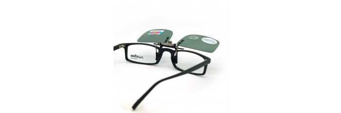 Zelený slnečný vyklápací klip na dioptrické okuliare 106-4 Relako - 3