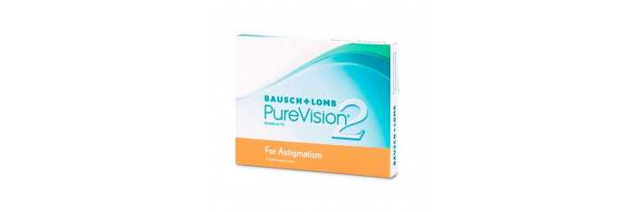 PureVision 2 Astigmatické (Cylindrické) (3 šošovky) Bausch & Lomb - 1