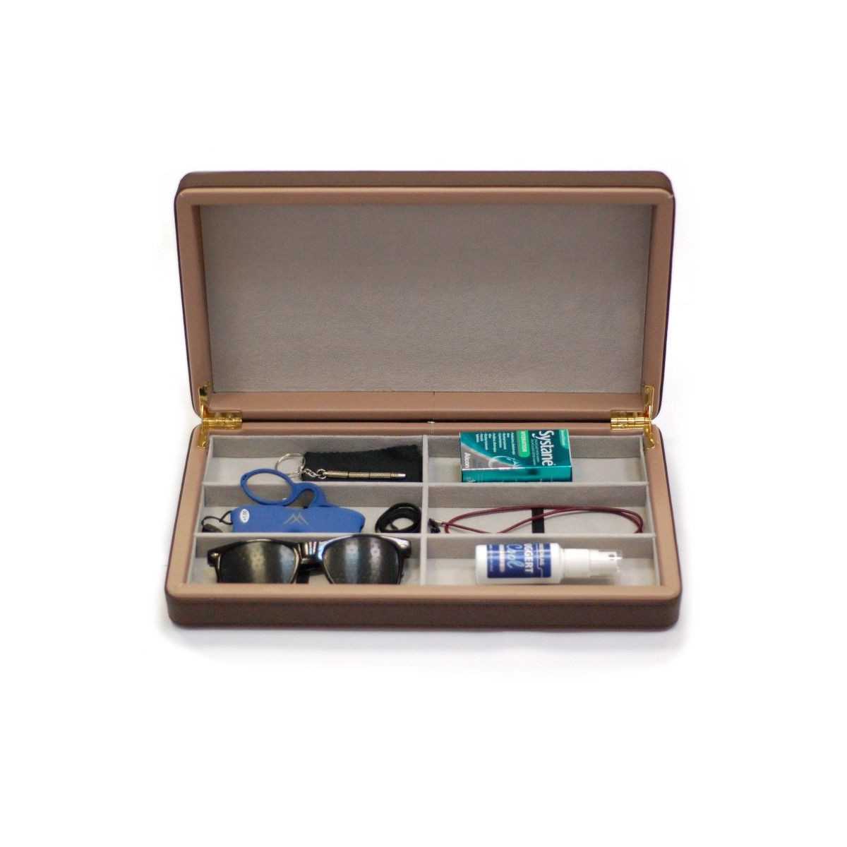 Darčekový box koženkový - doplnky ku okuliarom - 1