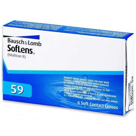 SofLens 59 (6 šošoviek) mesačné kontaktné šošovky Bausch & Lomb - 1