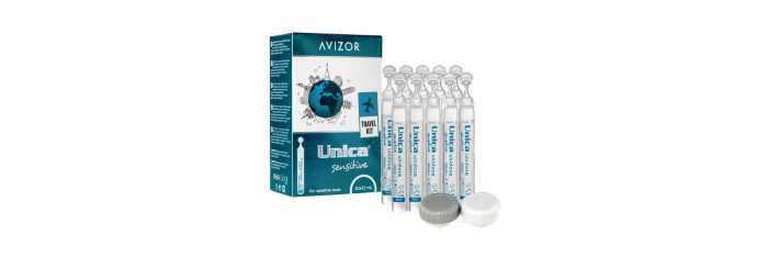 Unica Sensitive 10x10 ml. roztok na kontaktné šošovky - citlivé oči Avizor - 1