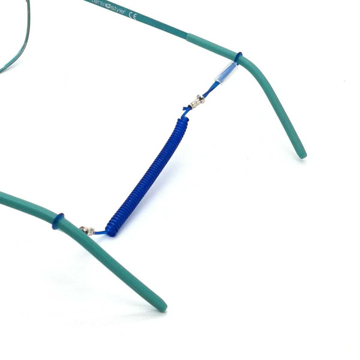 Detská gumička pružinka na okuliare špirála nylonová svetlomodrá - 1
