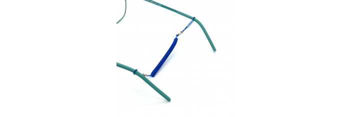 Detská gumička pružinka na okuliare špirála nylonová svetlomodrá - 1