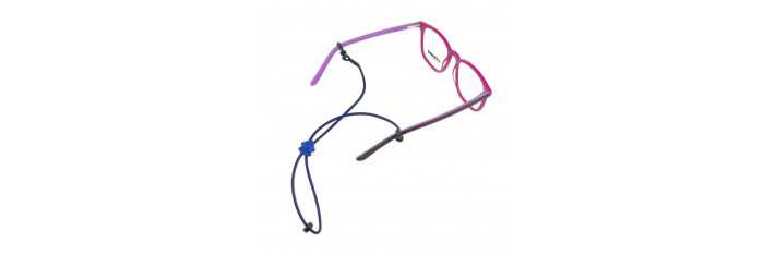 Detská elastická šnúrka na okuliare - šašo modrý - 3