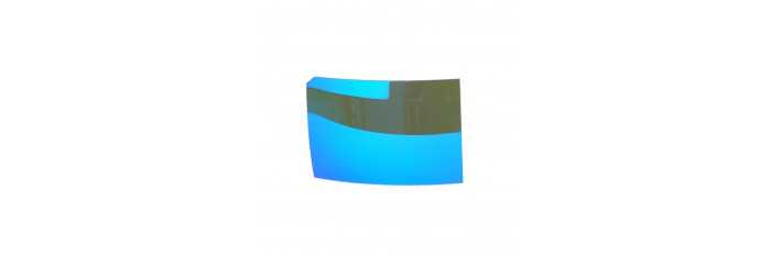 Modrá zrkadlová polarizačná slnečná fólia 2mm - 3