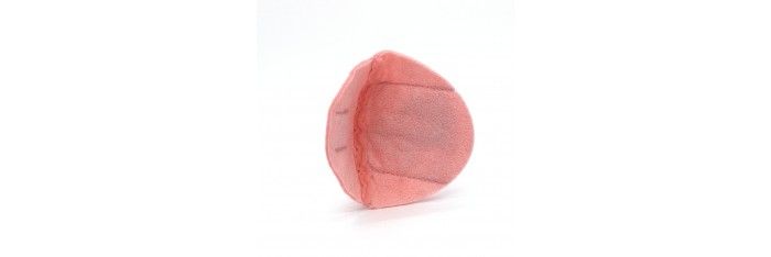 Okluzor textilný nasúvací - ružový srdiečka pravý - 2