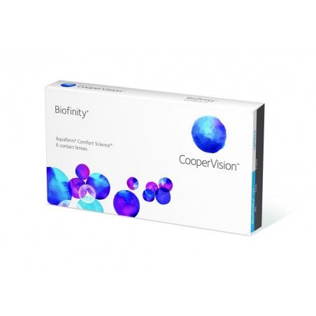 6ks Mesačné šošovky CooperVision Biofinity