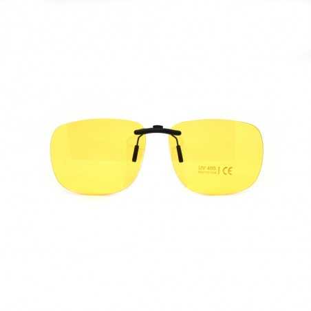 Žltý pevný šoférsky slnečný klip na dioptrické okuliare CL5Y
