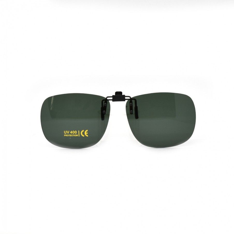 Zelený vyklápací slnečný klip na dioptrické okuliare CL8C