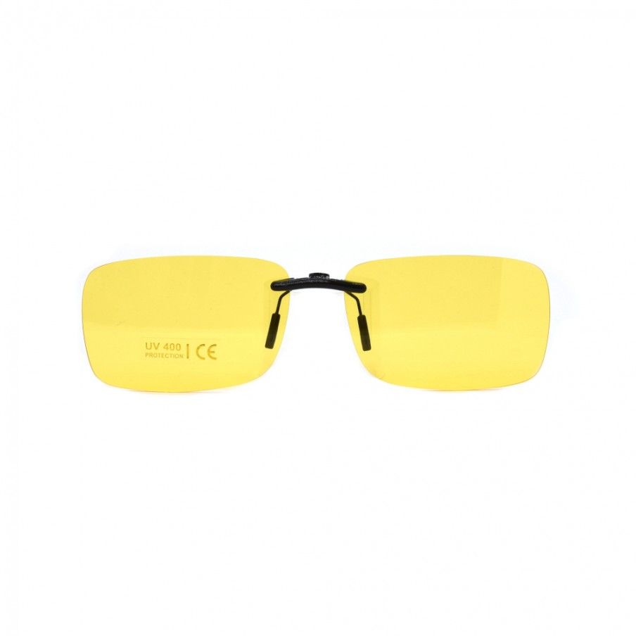 Žltý pevný šoférsky klip na dioptrické okuliare CL1Y