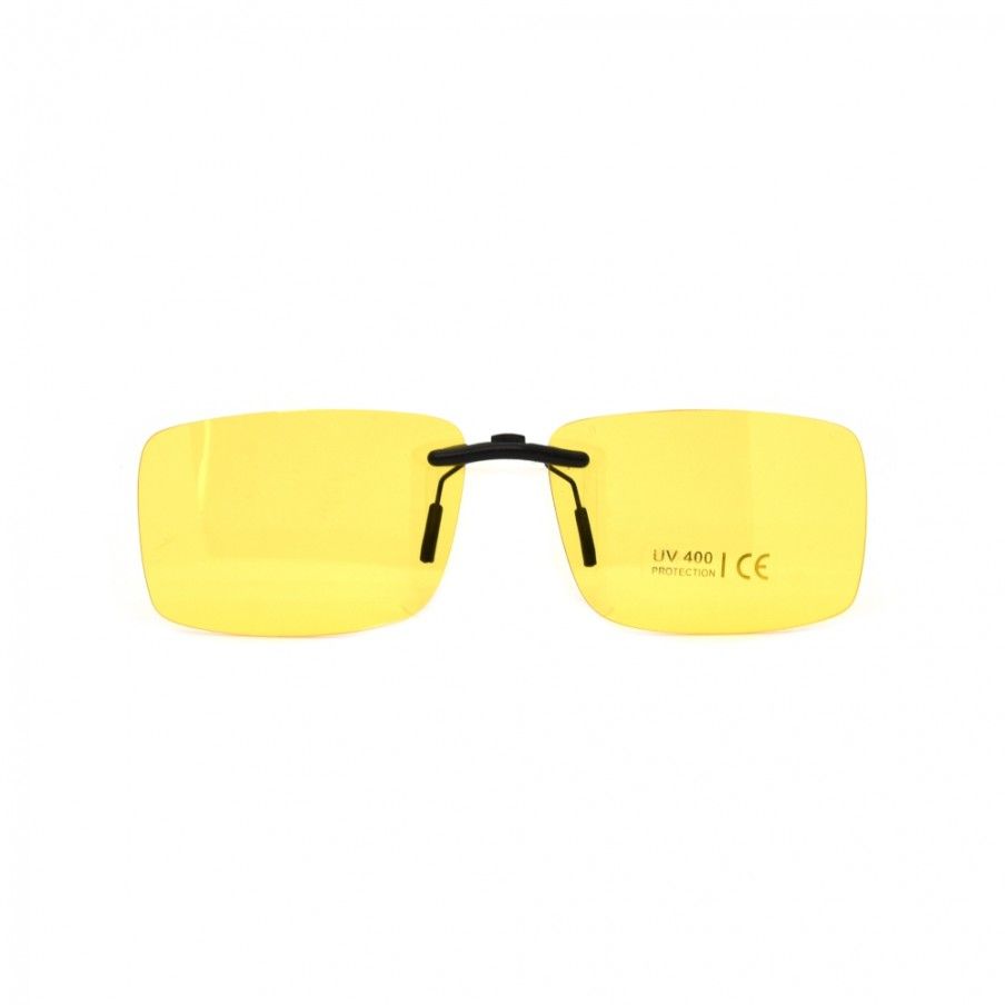 Žltý pevný šoférsky slnečný klip na dioptrické okuliare CL4Y Univo - 1