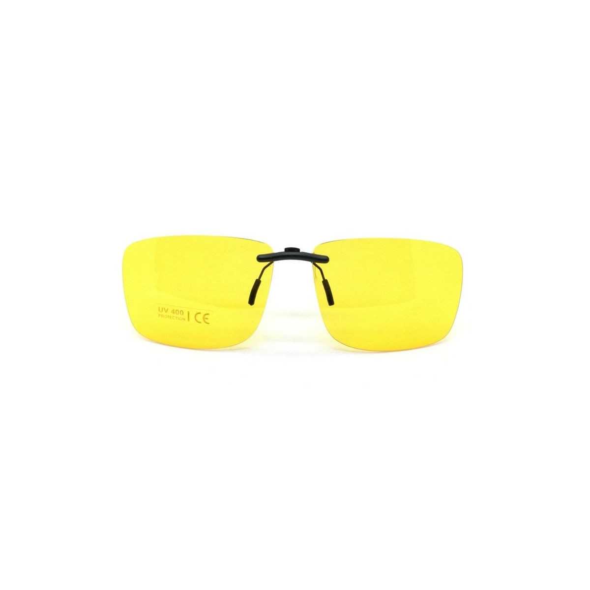 Žltý pevný šoférsky slnečný klip na dioptrické okuliare CL10Y Univo - 1