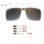 Šedý slnečný klip na dioptrické okuliare CL13A – Obrázok 4